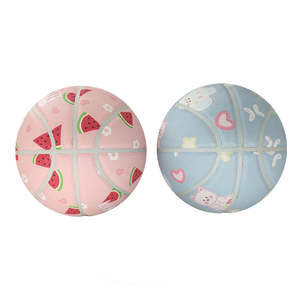 Ballon de sport en cuir composite de basket-ball intérieur/extérieur personnalisé de haute qualité pour l'entraînement en caoutchouc PU couverture imprimée personnalisable - Product Image 5