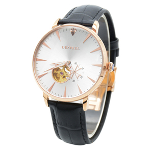 Montre de luxe pour homme avec bracelet en cuir, montre en acier inoxydable, mode S1167, montres mécaniques automatiques, OEM ODM - Product Image 2