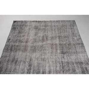 Grand tapis vintage, tapis turc 5x8,8 pieds, tapis en laine grise - Product Image 5