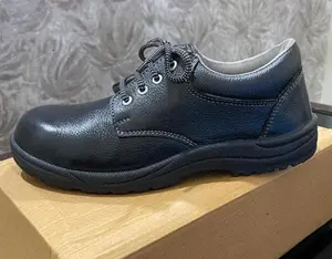 Chaussures de sécurité en cuir véritable de qualité d'exportation avec embout en acier utilisées pour l'industrie et la construction, résistantes et durables