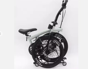 New Folding Bicycle T9D-20D 20inch 9speed Disc Brake Foldable High Quality <b>Molybdenum</b> Steel Frame Tri-folding Bike - Product Image 1