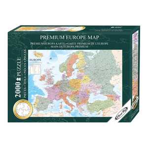 Puzzle de la carte d'Europe personnalisé, jeu de puzzle de 2000 pièces, 96,6 x 68,8 cm, avec un design de dinosaures, échantillon gratuit - Product Image 5