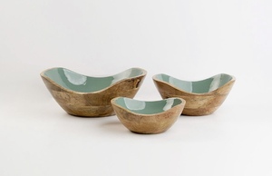 ชามไม้อะคาเซียสีน้ำตาลธรรมชาติสำหรับเสิร์ฟผลไม้หรือสลัดในครัวชุดเสิร์ฟสลัดไม้ช้อนขนาดใหญ่ - Product Image 6