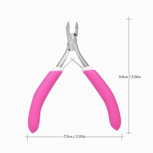 Pinces à cuticules pour ongles robustes coupe-cuticules pour ongles à mâchoire quart avec lames tranchantes et double ressort pour la beauté - Product Image 3