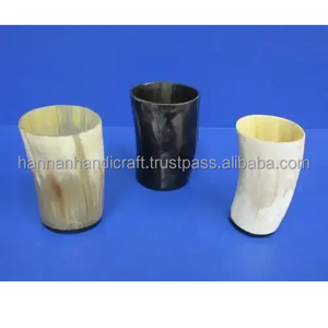 Verre en corne écologique de haute qualité, fabriqué à partir de matériaux naturels, avec une finition polie, pour boire de l'eau à un prix abordable - Product Image 3