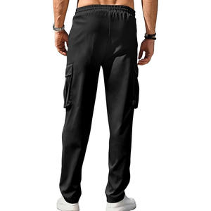 Pantalons cargo décontractés pour hommes Summers New Fashion Trend Multi-Pocket Plus Size Polyester Fiber Mid Waist - Product Image 3