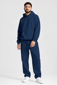 Survêtements pour hommes 2 pièces à manches longues athlétique Full Zip Sweatsuits Jogging Suit Set Casual Outdoor Streetwear Sport Tracksuit Set - Product Image 5