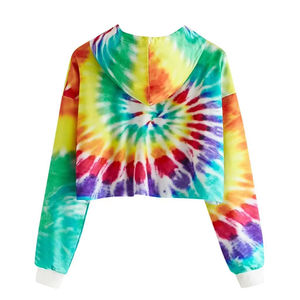 Sweat-shirt court décontracté pour femme de qualité avec étiquette personnalisée Sweat-shirt court d'hiver durable - Product Image 3