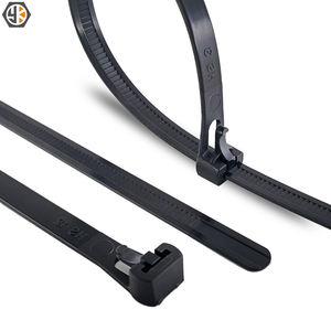 روابط بسحاب قابلة لإعادة الاستخدام ، ربطات كبل سوداء ، حزمة ربطات نايلون عالية الشد ، قابلة للتحرير من النايلون - Product Image 3