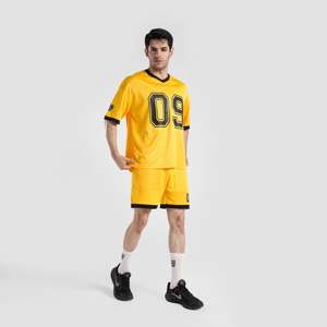 Shorts 100% Polyester jaunes taille XS, confortables, à taille élastique, avec impression par sublimation, pour vêtements lourds et logos, tendance - Product Image 4