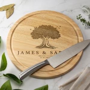 Tabla de Cortar de Madera y Resina de 13 Pulgadas, Venta Caliente, MOQ Bajo, con Logotipo y Diseño Personalizados, para Cortar en la Cocina - Product Image 6