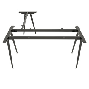 Cone Concept HCCO015 L-Shaped Home Office <b>Desk</b> 140x150 Steel Frame Assembly Minimalist Design - Product Image 1