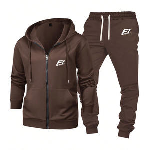 Conjuntos Deportivos de Sudadera con Capucha y Pantalones de Chándal de Forro Polar Unisex al por Mayor, Ropa Deportiva Personalizada B2B, Marca Privada, OEM/ODM - Product Image 1