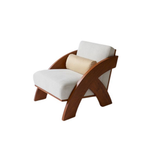 Sofá para sala de estar interior, silla nórdica sencilla moderna con marco de madera maciza, sillón de la mejor calidad de fabricación en Indonesia - Product Image 5