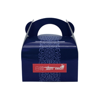 Boîte de papier à biscuits, bonbons et pâtisserie colorée personnalisée-Carton cadeau en carton blanc portable pour l'emballage de gâteaux et de bonbons