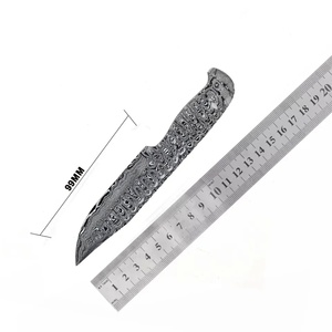 Couteau JEXMOO personnalisé fait à la main en acier Damas, lame vierge multifonctionnelle à motif goutte de pluie, avec un cadeau parfait, couteau pour usage extérieur - Product Image 4