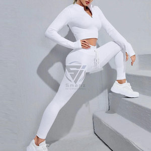 Ensemble de vêtements de sport 4 pièces pour femmes Slim Beauty Back Halter Bra Short Yoga Outfit Outdoor Running Gym Fitness Winter - Product Image 3