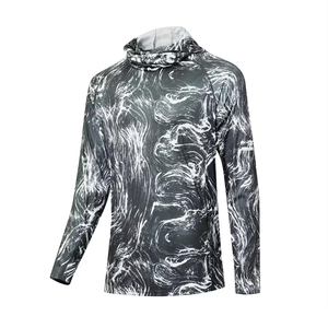 Sudadera con Capucha de Pesca Unisex Estampada, Ligera, Transpirable, de Talla Grande, Ropa Deportiva de Manga Larga para Exteriores - Product Image 1