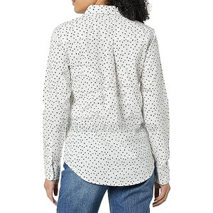 เสื้อเชิ้ตผู้หญิงสีพื้น แขนยาว ติดกระดุม เสื้อทำงานแบบเป็นทางการ เสื้อเชิ้ตผู้หญิงแบบคลาสสิก ติดกระดุม แขนยาว - Product Image 2