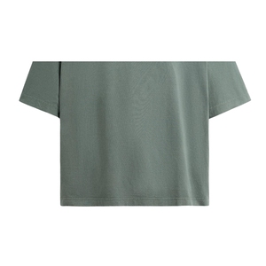 เสื้อยืดลำลองผู้ชายไซส์ใหญ่ คุณภาพสูง ปรับแต่งโลโก้ได้ ด้านหน้าสีเทาล้วน 220gsm ผ้าฝ้ายออร์แกนิค 100% ระบายอากาศได้ดี ปักลาย - Product Image 5