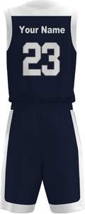 Uniforme de basket-ball léger de haute qualité pour adultes Style unique couleur unie ensemble grande taille respirant plus vêtements de basket-ball - Product Image 2
