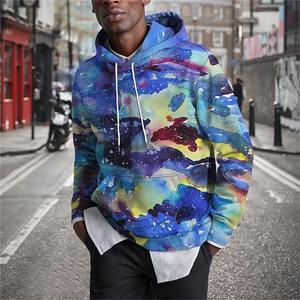 Sweat à capuche pour homme, style streetwear, imprimé en 3D, imperméable, manches longues, surdimensionné, décontracté, méthode de tissage tricotée, mode 2026 - Product Image 4