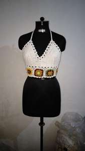 Top de Mujer sin Mangas, de Encaje de Ganchillo, Camiseta de Verano, Tejido Calado, Transpirable, Ligero, 100% Algodón, Secado Rápido, Moda Urbana - Product Image 3