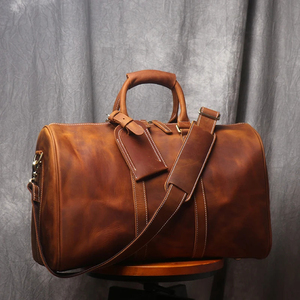 Genuine Leather Travel <b>Bag</b> Wholesale High Quality Overnight Leather Duffle <b>Bag</b> Customizable Design Large Capacity <b>Weekender</b> <b>Bag</b> - Product Image 5