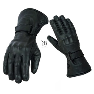 Gants en cuir longs de nouveau style pour hommes Gants Design uni OEM Gants en cuir véritable personnalisés à vendre Manufactures professionnelles - Product Image 6