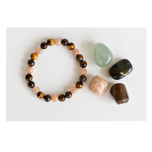 Proveedor indio de juego de piedras preciosas naturales de calidad estándar Potencie sus cualidades de liderazgo Kit de cristales de intención de liderazgo - Product Image 1