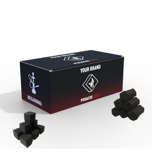 Carbón de Coco Negro para Shisha/Hookah de Marca Privada |   100% Orgánico Natural |   Sin Olor, Sin Humo |   De Larga Duración |   Negro - Product Image 1