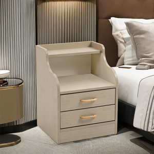 Bàn Cạnh Giường ngủ với 2 ngăn kéo bàn gỗ bên bàn đầu giường cho đồ nội thất phòng ngủ - Product Image 6