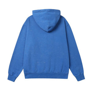 Pull à capuche pour hommes en gros Logo personnalisé imprimé motif solide en polyester/coton pour la saison d'automne - Product Image 6