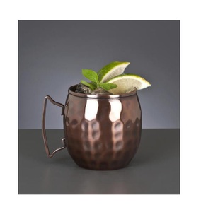 Moscow Mule แก้วทองแดงค๊อกเทล2ชิ้น,ชุดทองแดงมอสโกล่อและภายในมือจับทองเหลืองนิกเกิล - Product Image 6