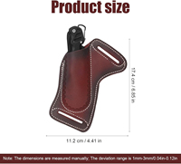 Étui universel pour couteau de haute qualité en cuir pleine fleur imperméable, réglable, grande capacité, avec clip ceinture, couteau pliant
