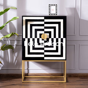 Mesitas de Noche Modernas de Madera Shminyu con Almacenamiento para Apartamento, Dormitorio, Hotel, Ecológicas, Decorativas, Estilo Bela Artesanal - Product Image 1