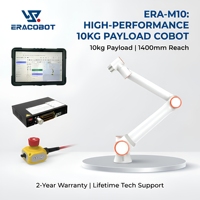 Bras robotique collaboratif ERACobot open source à 6 axes, moteur, charge utile de 10 kg, portée de 1400 mm, pour préhension, placement, palettisation et manutention