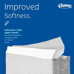 Kleenex Professional C-Fold <b>Paper</b> Towels, 10.125" x 13.15", 150 Sheets/Pack, 16 Packs/Case (01500) - Product Image 2