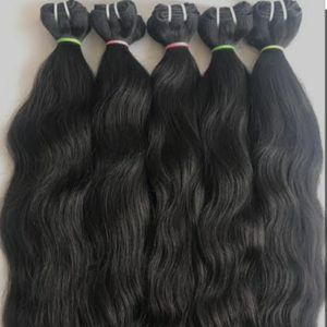 Extensiones de cabello virgen Remy indio de calidad superior RAW 14-30 pulgadas peluca ondulada de cuerpo recto Natural suave saludable 14 pulgadas - Product Image 3