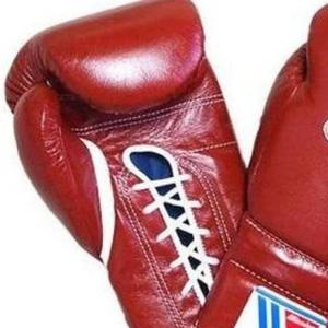 Professional <b>Lace</b> Up Boxing Gloves Red Genuine Leather Training Sparring Gloves Handcrafted Fight Gear - Product Image 4