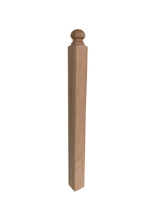 FSC Maple Newel Post with Ball Top 4004B Durable Modern and Simple for any wooden indoor outdoor staircase - Product Image 2