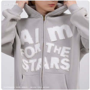 En vrac 320 GSM Hoodies Heavyweight Coton Unisexe Sweats Confortable Chaud Durable Mode Casual Wear Prix Usine En Gros - Product Image 2