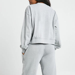 Pull-over en tissu doux pour femme, survêtement à prix avantageux pour les acheteurs en gros, avec design élégant et de haute qualité, poignets et ourlet côtelés, tenue stylée - Product Image 5