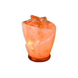 Cuenco de Sal del Himalaya Hecho a Mano en Forma de Jarrón con Trozos de Sal Natural para un Ambiente de Spa y Bienestar |   Productos a Medida - Product Image 3