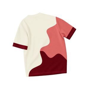 <b>Mens</b> Color Block <b>T</b> <b>Shirt</b> Custom Casual Short Sleeve Crew Neck Summer Streetwear Top Fashion Oversized Soft Cotton Daily Wear - Product Image 2