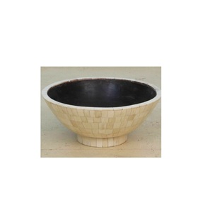 MOP Bol incrusté de table taille personnalisée dîner meilleur vendeur bol incrusté de nacre pour servir les aliments meilleur design - Product Image 6