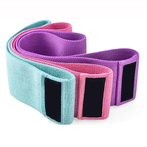 Juego de bandas de ejercicio para entrenamiento de mujer con logotipo personalizado, bandas de resistencia de goma pesada antideslizantes, tamaño largo para ejercicio de piernas, color personalizado - Product Image 2
