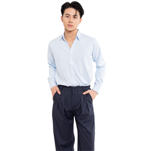 ODM/OEM <b>Men's</b> Casual <b>Striped</b> Print <b>Long</b> <b>Sleeve</b> Top Plain Dyed Technique Daily Worn Top Made in Viet Nam - Product Image 1