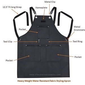 ผ้ากันเปื้อนหนังสำหรับช่างตัดผมสำหรับร้านเสริมสวยผ้าคลุมทำผมสวมใส่สบายทันสมัย - Product Image 5