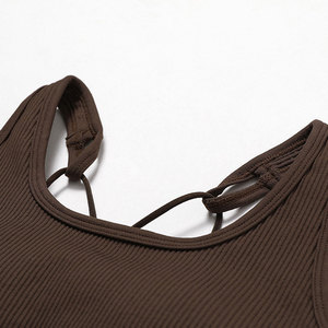 Ensemble de yoga solide et respirant de grande taille pour femmes de style unique 2 pièces en élasthanne/polyester de haute qualité vente directe d'usine bas quantité minimale de commande - Product Image 3